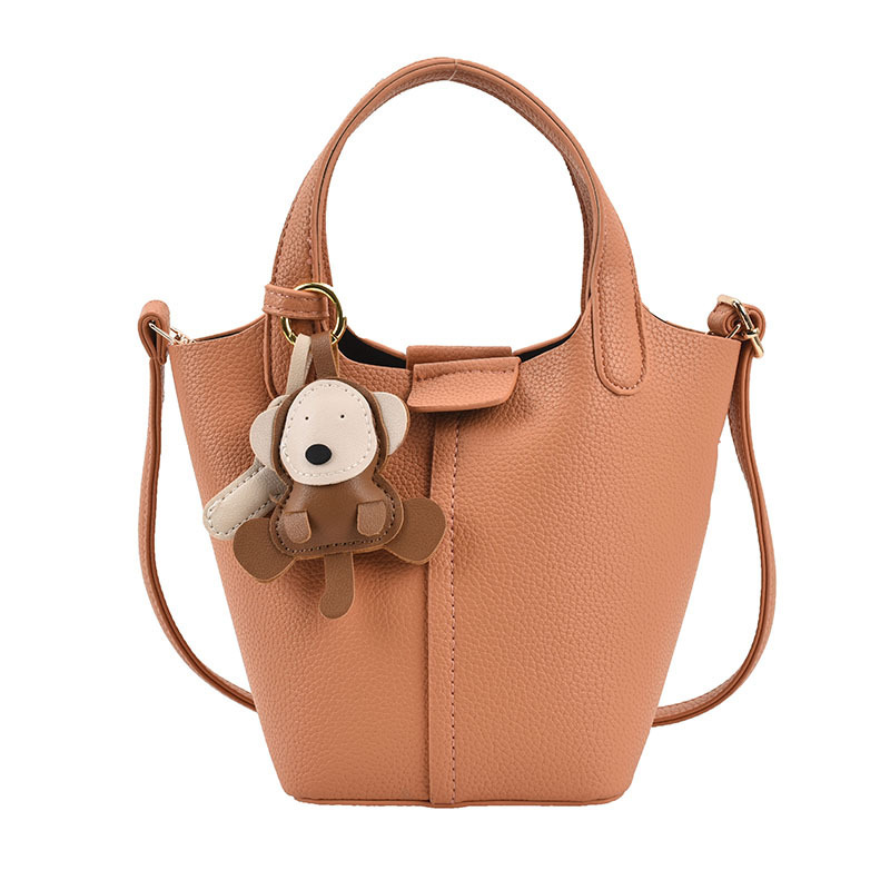 bd5f913a-d412-4c5b-b132-073482b3892a.jpg Crossbody Popular Women's Texture Portable Bucket Bag - Image 10