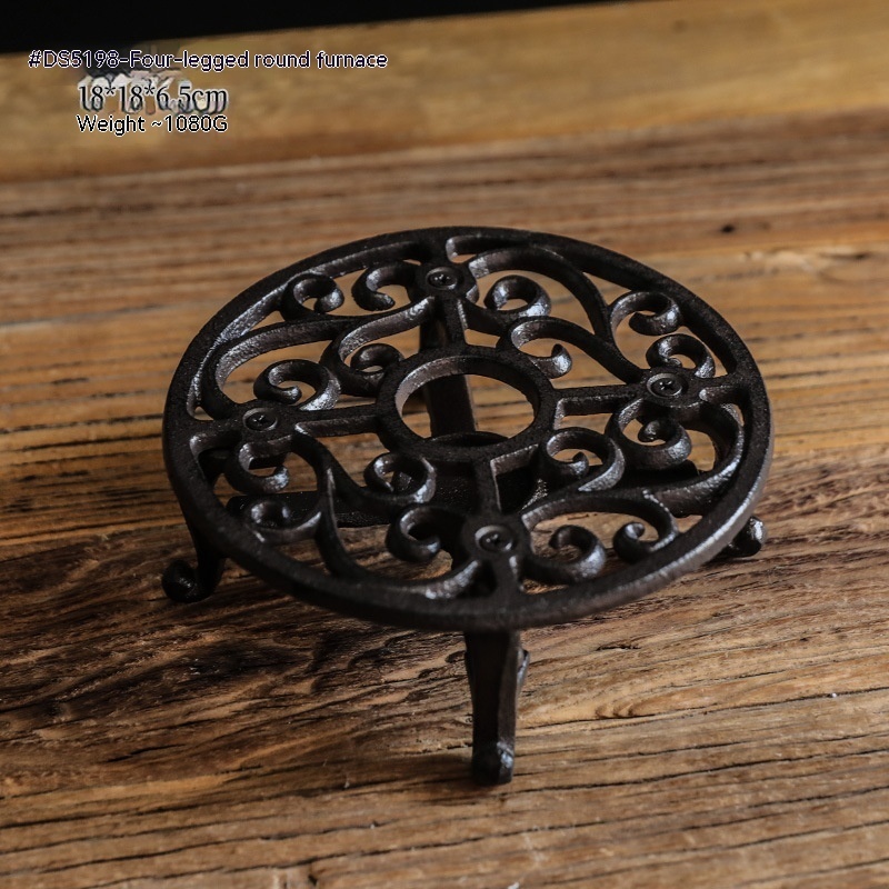 d1f78df9-c82f-4aa2-9643-0425f32be6b2.jpg Vintage Cast Iron Tea Coffee Stove Home Decorations And Accessories - Image 8