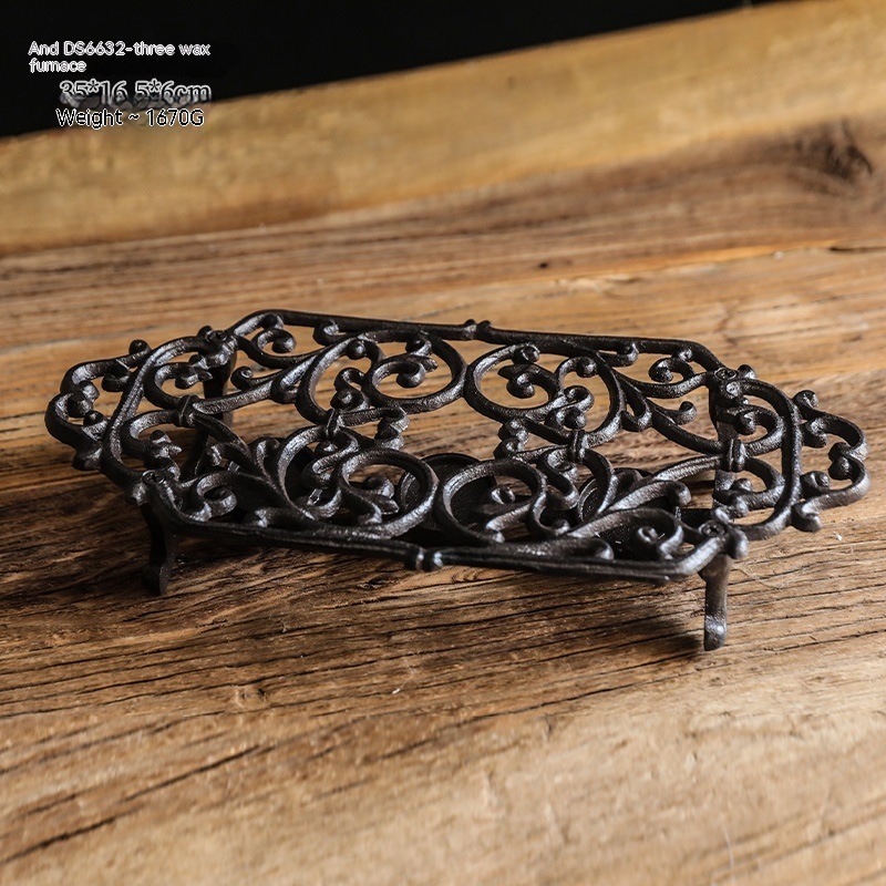 e0607bd4-d7e3-4631-9c6f-1b07f1a2292b.jpg Vintage Cast Iron Tea Coffee Stove Home Decorations And Accessories - Image 4