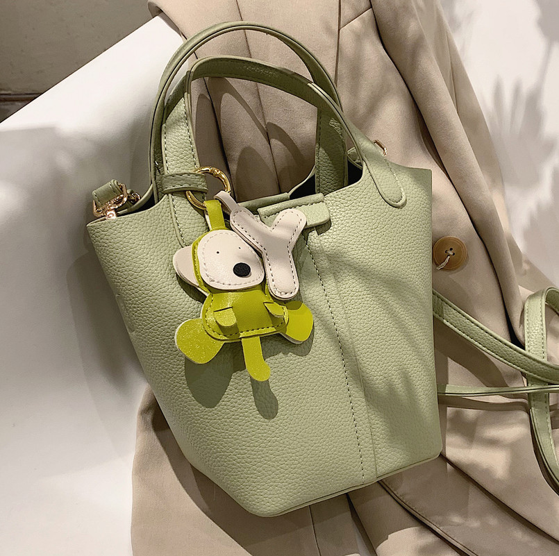 f7437086-2e61-44c2-bc71-f45109239dd7.jpg Crossbody Popular Women's Texture Portable Bucket Bag - Image 8